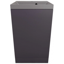 Тумба с раковиной Style Line Моно ЛС-00002451/СС-00002486 50 графит нубук