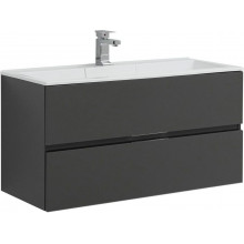 Тумба под раковину Aquanet Алвита 240112 100 серый антрацит