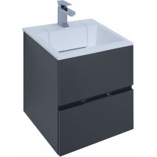 Тумба под раковину Aquanet Алвита 243662 50 серый антрацит