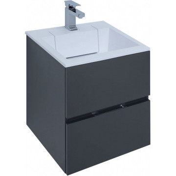 Тумба под раковину Aquanet Алвита 243662 50 серый антрацит