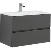 Тумба под раковину Aquanet Алвита 215120 80 серый антрацит
