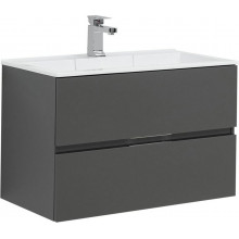 Тумба под раковину Aquanet Алвита 215120 80 серый антрацит