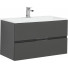 Тумба под раковину Aquanet Алвита 240111 90 серый антрацит