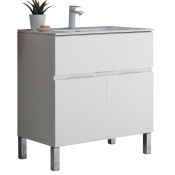 Тумба с раковиной Aquanet Алвита new 277550/254364 80 белый матовый