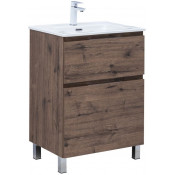 Тумба под раковину Aquanet Алвита New 344127 60 дуб веллингтон табак