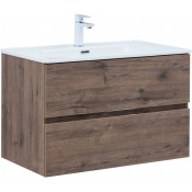 Тумба под раковину Aquanet Алвита New 334186 80 дуб веллингтон табак