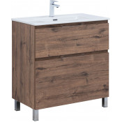 Тумба под раковину Aquanet Алвита New 344129 80 дуб веллингтон табак
