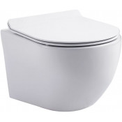 Унитаз подвесной Aquanet Cetus W Short Tornado 332171 с сиденьем белый