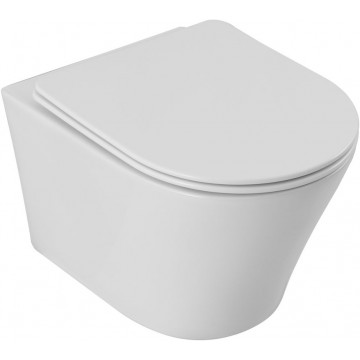 Унитаз подвесной Aquanet Zvezda-3 ZV-3 336319 с сиденьем белый