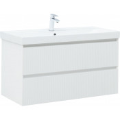 Тумба с раковиной Aquanet Альтера 337157/333270 100 белый матовый
