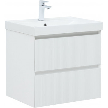 Тумба с раковиной Aquanet Альтера 337154/333266 60 белый матовый