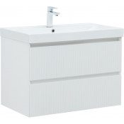 Тумба с раковиной Aquanet Альтера 337156/333268 80 белый матовый