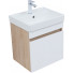 Тумба под раковину Aquanet Оптима 344798 50 дуб светлый/белый сатин