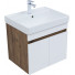 Тумба под раковину Aquanet Оптима 344791 60 дуб рустикальный/белый сатин