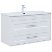 Тумба с раковиной Aquanet Бостон New 306369/254365 100 белый сатин