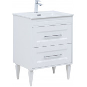 Тумба с раковиной Aquanet Бостон New 306367/254363 60 белый сатин