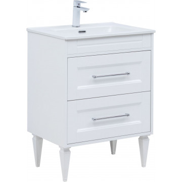 Тумба под раковину Aquanet Бостон New 306367 60 белый сатин