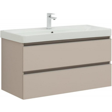 Тумба с раковиной Aquanet Вега 329581/323884 100 бежевый