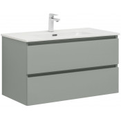 Тумба с раковиной Aquanet Вега 2.0 337962/284029 90 мисти грин