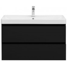 Тумба с раковиной Aquanet Вега 2.0 337956/323883 90 черный