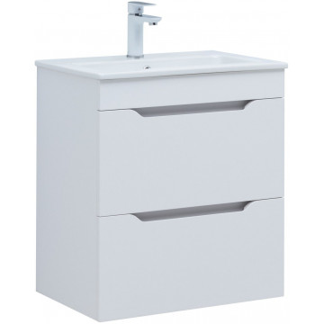 Тумба под раковину Aquanet Практика 347963 60 белый глянец