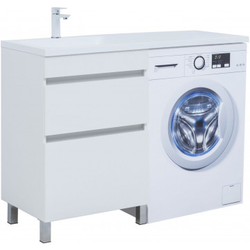 Тумба под раковину Aquanet Вега 329124 58 белый глянец