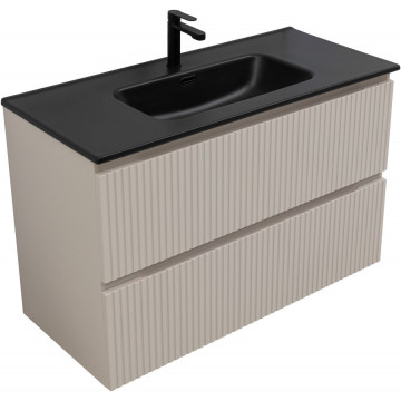 Тумба с раковиной Aquanet Джейн 343979/329257 100 бежевый