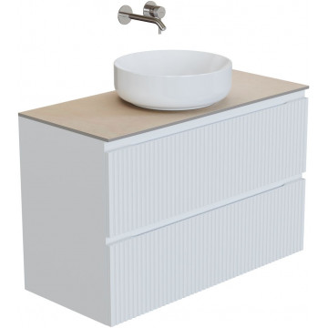 Тумба с раковиной Aquanet Джейн 335426/345771/211284 100 белый матовый