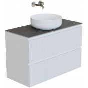 Тумба с раковиной Aquanet Джейн 335426/345773/211284 100 белый матовый