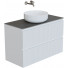 Тумба с раковиной Aquanet Джейн 335426/345773/211284 100 белый матовый