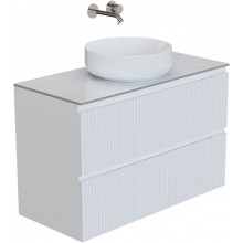 Тумба с раковиной Aquanet Джейн 335426/345772/211284 100 белый матовый