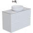 Тумба с раковиной Aquanet Джейн 335426/345772/211284 100 белый матовый