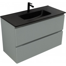 Тумба с раковиной Aquanet Джейн 335436/329257 100 мисти грин