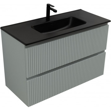 Тумба с раковиной Aquanet Джейн 335436/329257 100 мисти грин