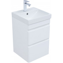 Тумба под раковину Aquanet Слим 346045 40 белый сатин