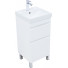 Тумба под раковину Aquanet Слим 346040 40 белый сатин