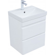 Тумба с раковиной Aquanet Слим 346046/342052 50 белый сатин
