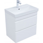 Тумба с раковиной Aquanet Слим 346047/342053 60 белый сатин