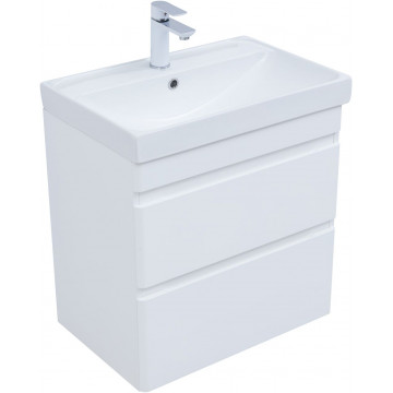 Тумба с раковиной Aquanet Слим 346047/342053 60 белый сатин
