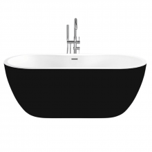 Акриловая ванна Black&White Swan SB111 Black 180x75 черный/белый