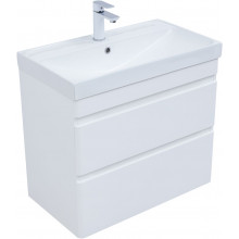 Тумба с раковиной Aquanet Слим 346048/342054 70 белый сатин