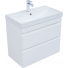 Тумба с раковиной Aquanet Слим 346049/342055 80 белый сатин
