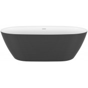 Ванна акриловая Black & White Swan SB330Grey 170x78 серый матовый/белый