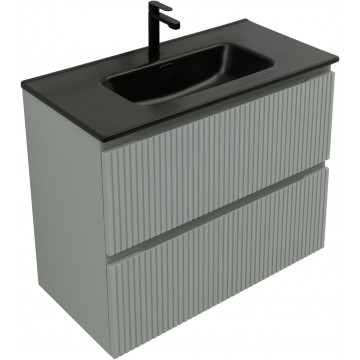 Тумба с раковиной Aquanet Джейн 335434/329255 80 мисти грин