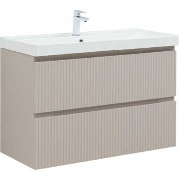 Тумба с раковиной Aquanet Джейн 343978/333269 90 бежевый