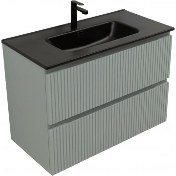 Тумба с раковиной Aquanet Джейн 335435/329256 90 мисти грин