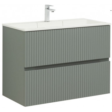 Тумба с раковиной Aquanet Джейн 313319/187182 90 мисти грин