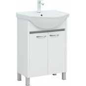 Тумба с раковиной Aquanet Донна 294390/170121 60 белый глянец