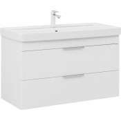 Тумба с раковиной Aquanet Ирис new 339280/323884 100 белый глянец