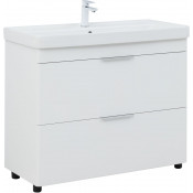 Тумба под раковину Aquanet Ирис new 339257 100 белый глянец